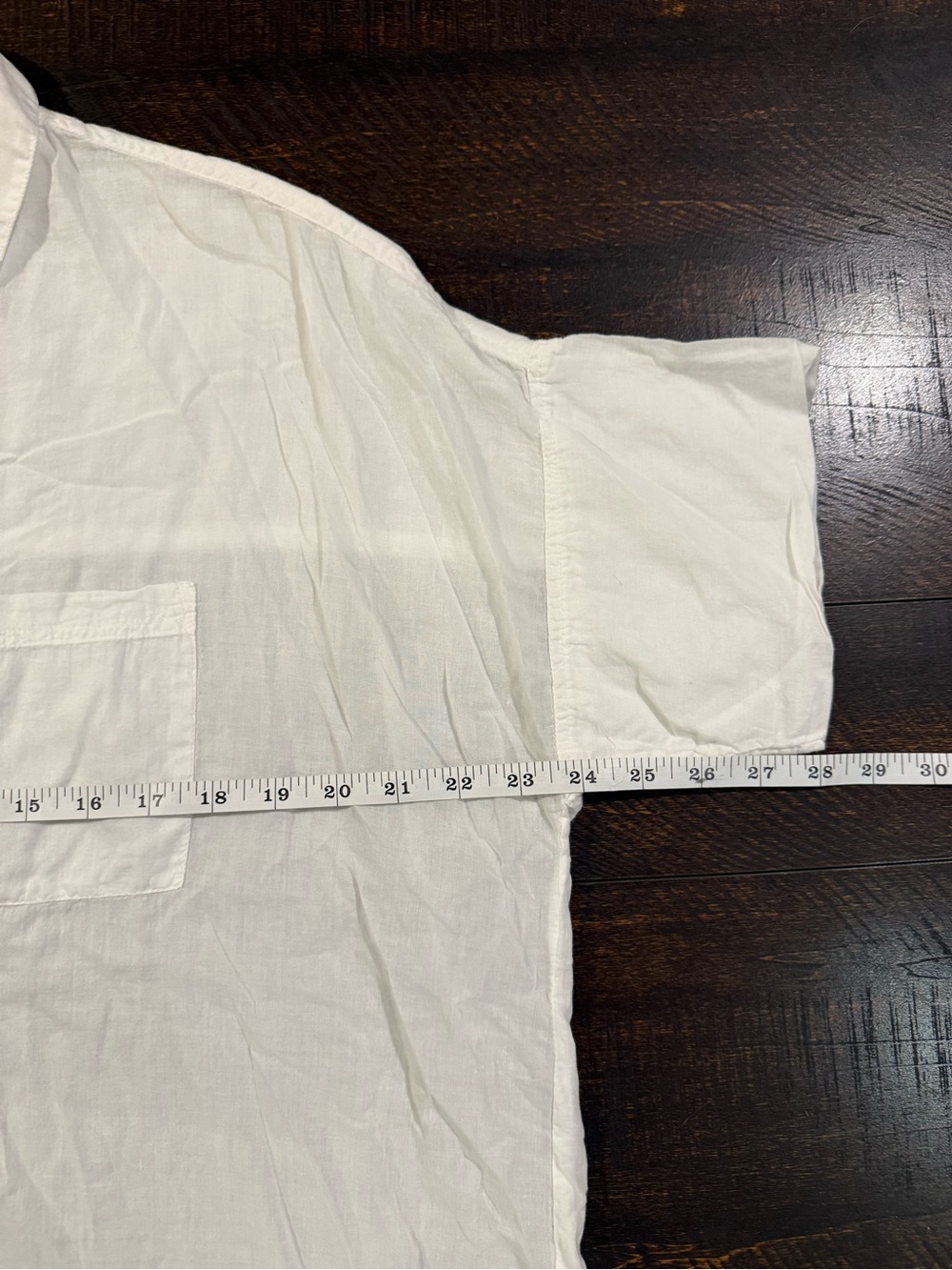 NWT Sundry White Sheer Button Front Beach Shirt Top Large - Picture 8 of 9